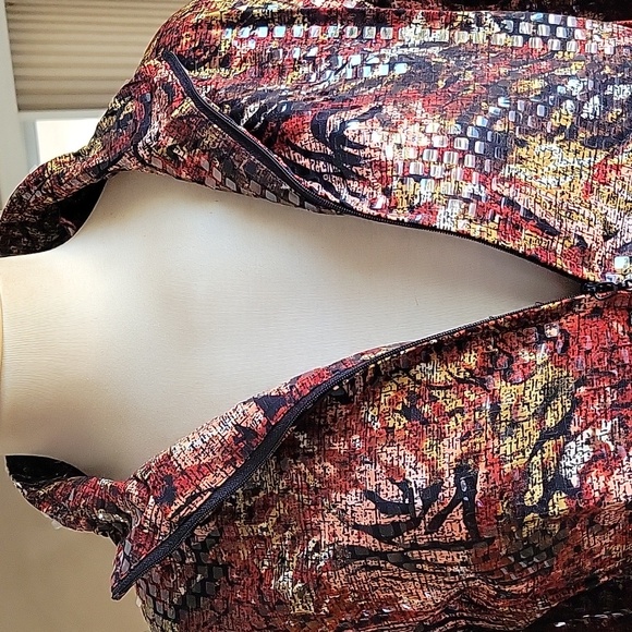 JM Collection Multicolor Patterned Jacket - Picture 2 of 5